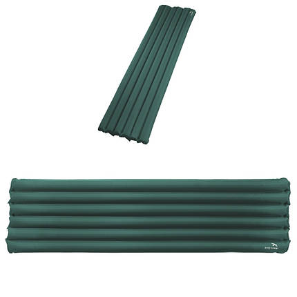 Килимок Easy Camp Hexa Mat 6 cm Pacific Blue (300052) надувний з вбудованим ножним насосом 185 x 45 x 6 см, фото 1