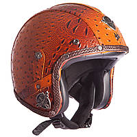 Шлем для чоппера (мотоцикла, мопеда) VINTAGE MS-555K-DBR, XL (61-62): Gsport