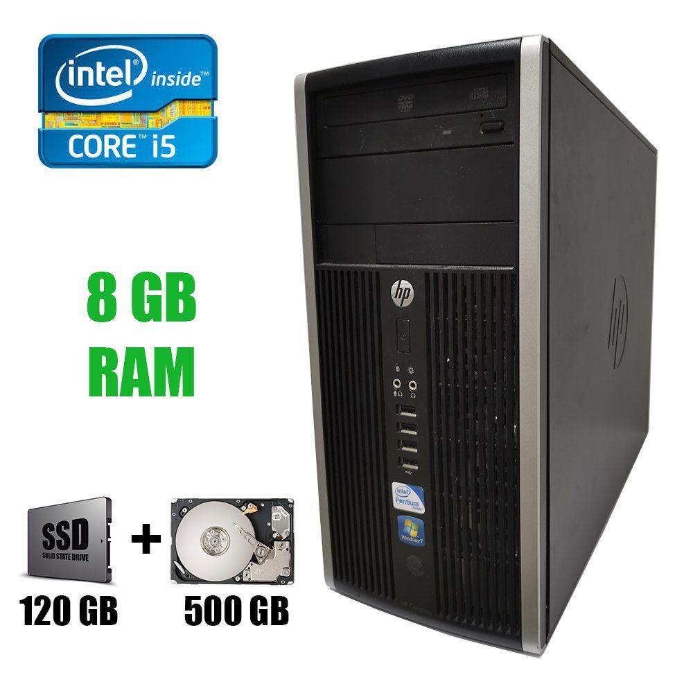 HP Compaq Elite 6200 / Intel Core i5-2400 (4 ядра по 3.1 — 3.4 GHz) / 8 GB DDR3 / 120 GB SSD + 500 GB HDD /
