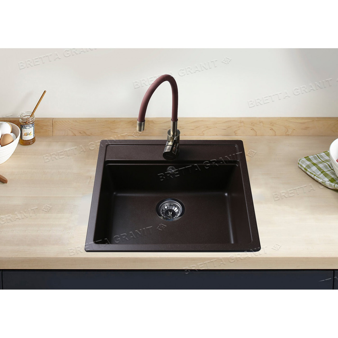 Кухонна мийка Bretta UNIVERSAL BROWN коричнева 5157 см, фото 1
