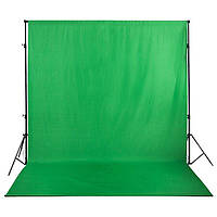 Фон для фото, фотофон тканинний безшовний Deep Cloth Зелений (Хромакей) 300 × 400 см студійний без кишені