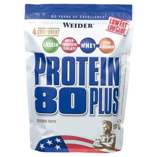 Протеїн Weider Protein 80 Plus, 500 грам - Карамель-ірис