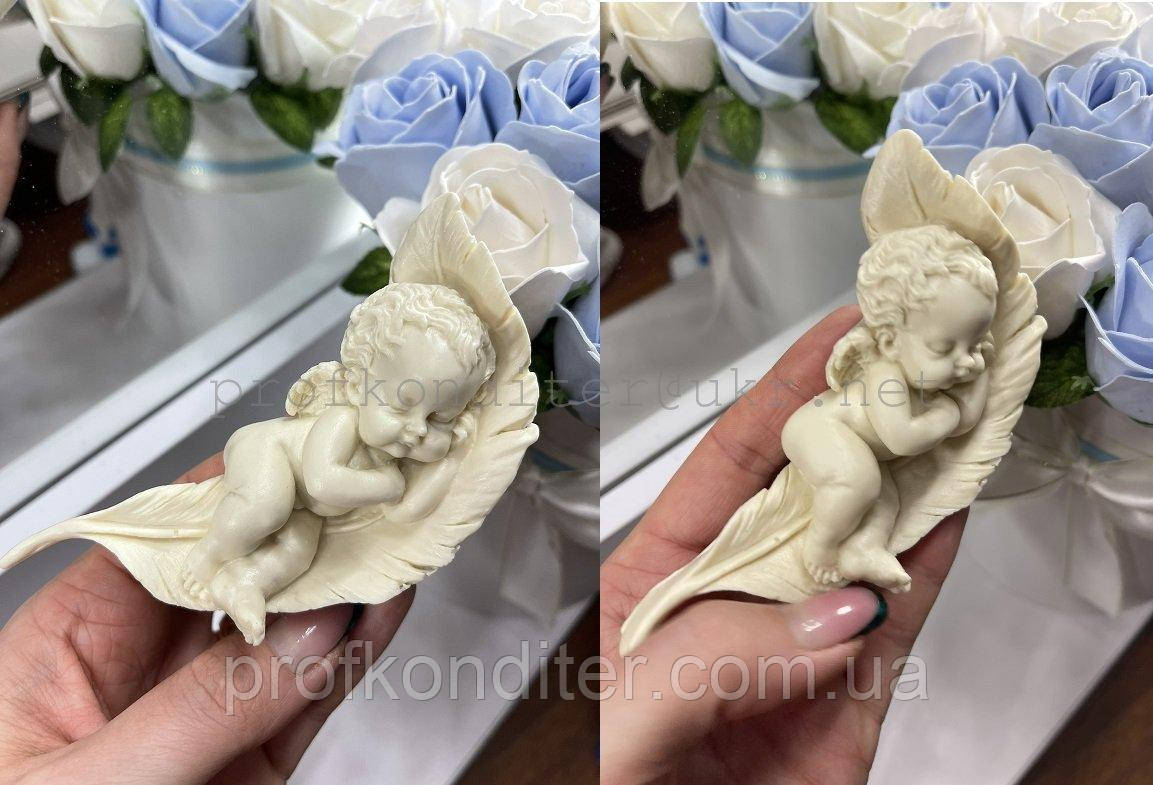 ЕКСКЛЮЗИВ! Силіконовий Молд для шоколаду і мастики "Янголятко на перушке", фото 1