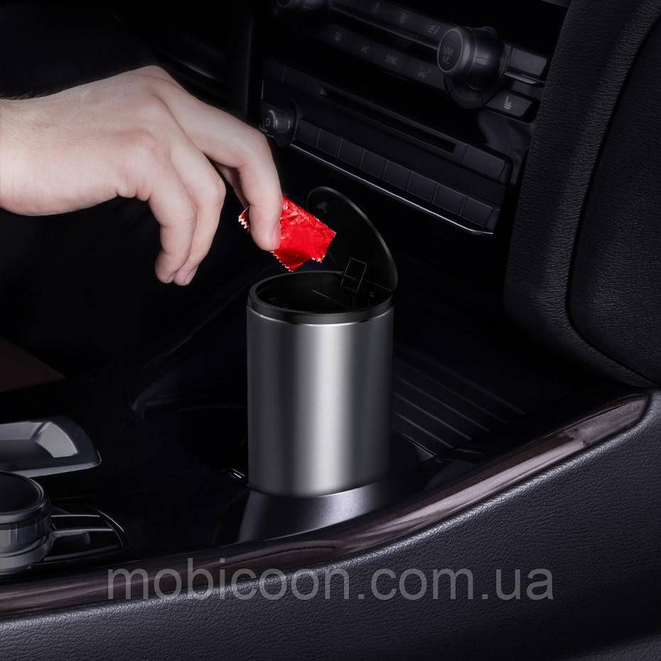 Автомобільний контейнер для сміття Baseus Car Trash Can Black