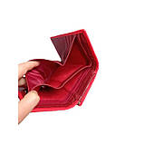 Гаманець жіночий лакований бордовий 096ВА, фото 5