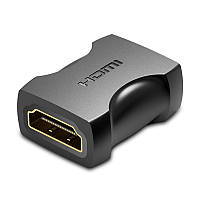 Адаптер HDMI-HDMI Vention M/M 4K v.2.0 UHD 60Hz Upgraded Black (AIRBO)