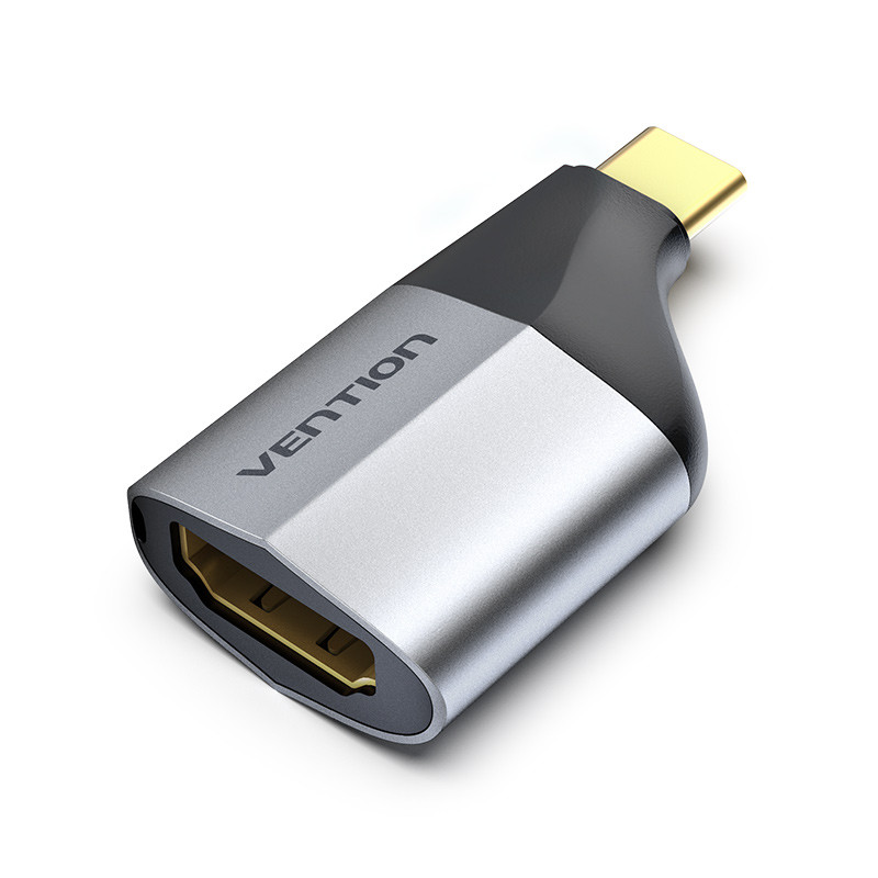 Адаптер Type-C-HDMI v.2.0 Vention 4K 60Hz gold-plated Black (TCAH0)