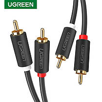 Аудіо кабель Ugreen AV104 Hi-Fi 2RCA - 2RCA 1 метр, фото 3