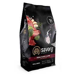 Корм Savory Small Breed Fresh Lamb (Саворі Для дрібних порід з чутливим травленням з ягням) 8кг.