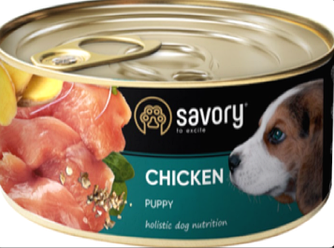 Консерви для цуценят Savory Puppy Chicken (Саворі з куркою) 200г.