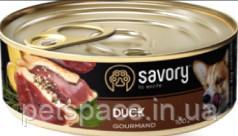 Консерви для собак Savory Gourmand Duck (Саворі з качкою) 100г.