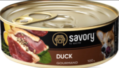 Консерви для собак Savory Gourmand Duck (Саворі з качкою) 100г.