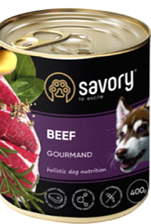 Консерви для собак Savory Gourmand Beef (Саворі з яловичиною) 400г.