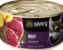 Консерви для собак Savory Gourmand Beef (Саворі з яловичиною) 200г.
