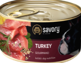 Консерви для собак Savory Gourmand Turkey (Саворі з індичкою) 200г.