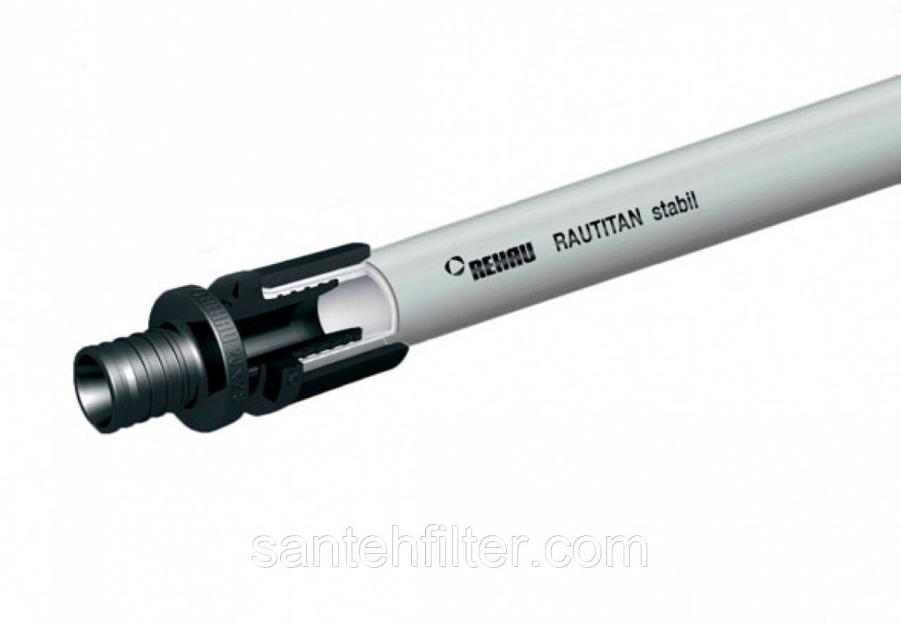 Труба Rehau Rautitan Stabil 16*2.6 мм Рехау стабіл PE-Xa/AL/PE для водопостачання, фото 1