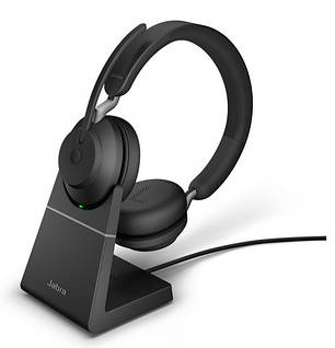 Бездротова гарнітура Jabra Evolve2 65 MS Stereo USB-A + база, фото 1