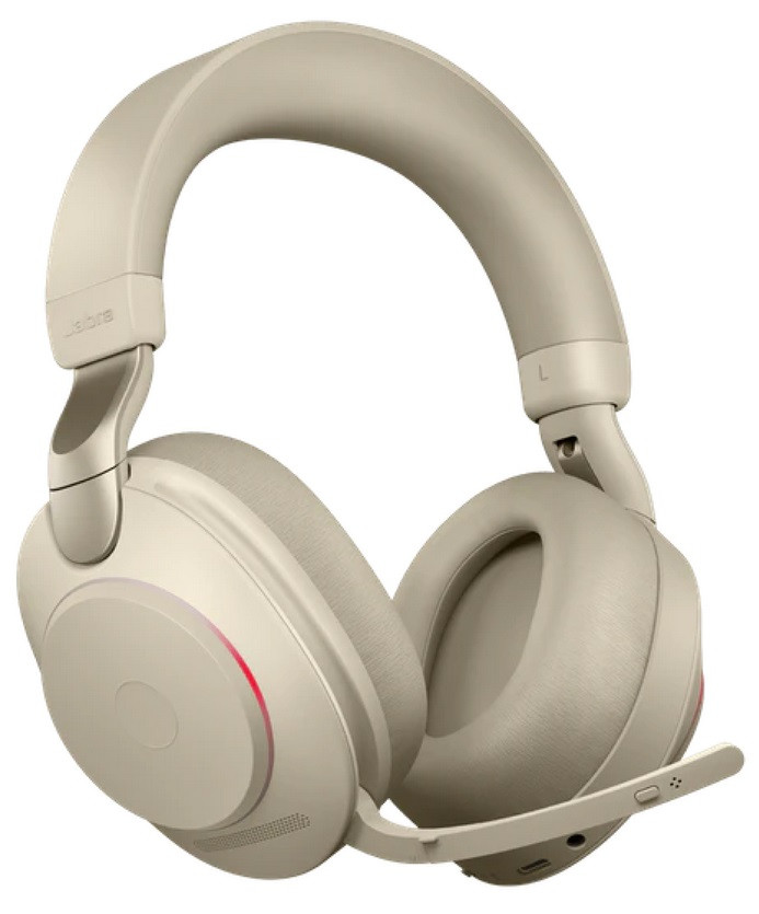 Бездротова гарнітура Jabra Evolve2 85 MS USB-С бежева