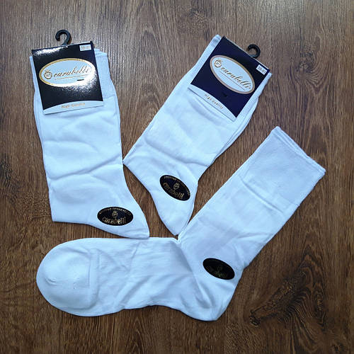 Купить Мужские носки "Carabelli" Турция 100% хлопок 39-41 Молочные / 12 ...