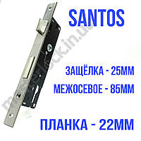 Замок врізний SANTOS DIN 726 UNIV BS25мм 85мм SS 22мм FOREND SP