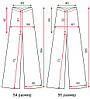 Жіночі спортивні штани кльош із завищеною талією великих розмірів/штани з високою посадкою для жінок, фото 2