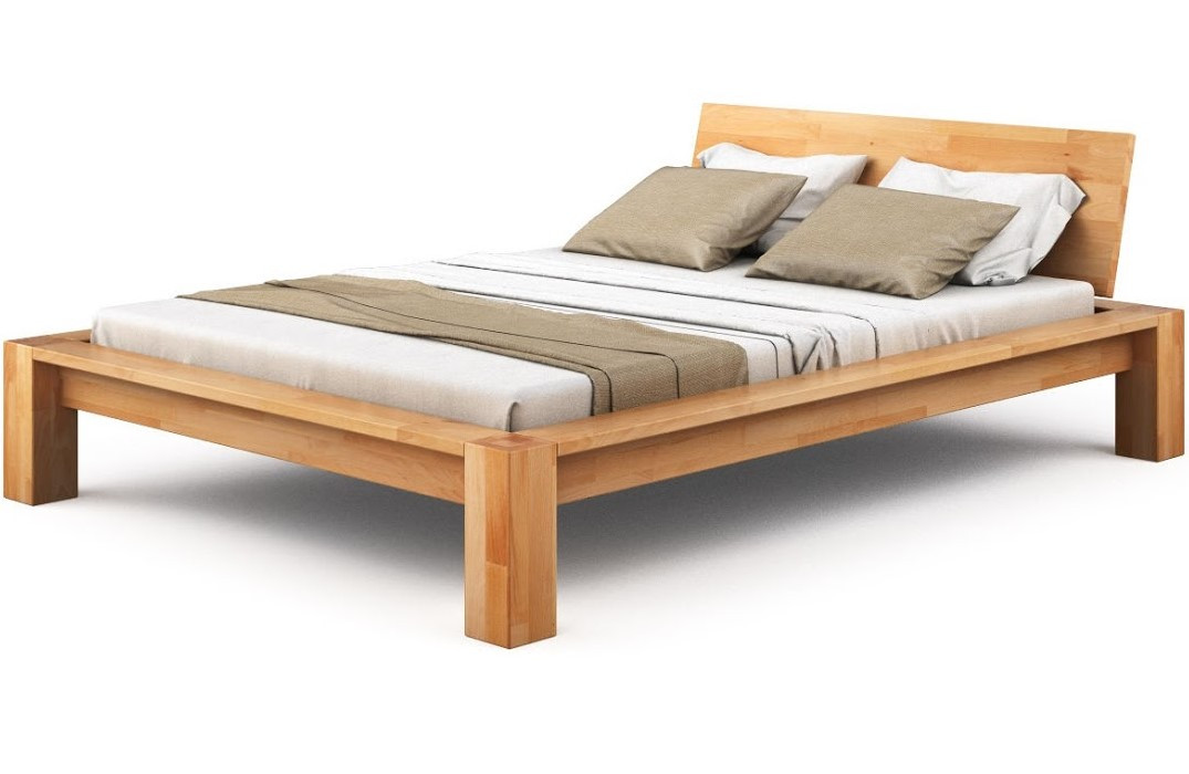 Ліжко двоспальне B121 160х200 дерево бук ТМ Mobler