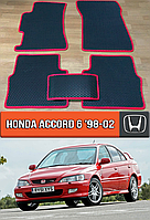 ЕВА коврики Хонда Аккорд 6 1998-2002. EVA резиновые ковры на Honda Accord 6