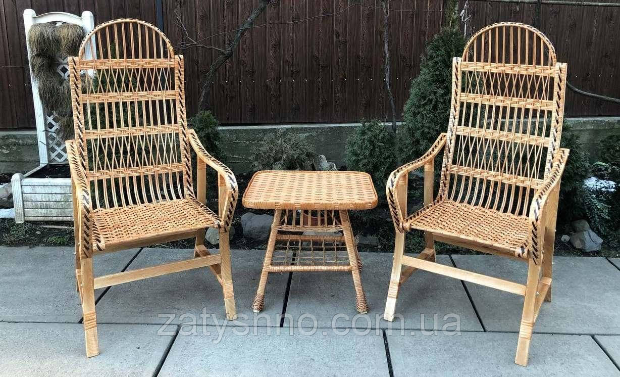 Меблі з лози з високими стільцями, фото 1
