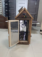 Електрична Дерев'яна Коптильня для гарячого та холодного копчення Міні 1.0 до 10 кг