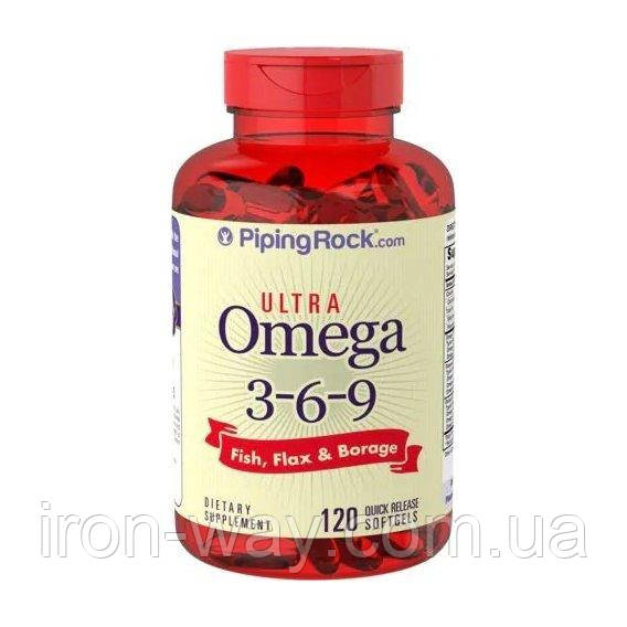 Piping Rock Ultra Omega 3-6-9 120 softgels