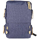 Рюкзак Qiaopai міської 18 л синій 50332, фото 4
