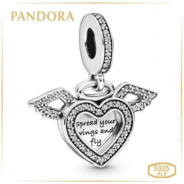 Пандора Шарм-підвіска Серці і крила ангела Pandora 798485C01
