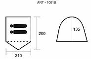 Намет 2-х місцева GreenCamp (1001-B), фото 3