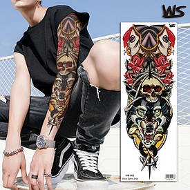 Грецький Стиль. Флеш Тату. На Руку/Ногу/Бедро, 48*17 См