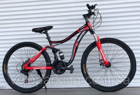 Гірський двопідвісний Mbike Twin 26 (2021) велосипед сталь