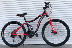 Гірський двопідвісний Mbike Twin 26 (2021) велосипед сталь