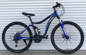 Гірський двопідвісний Mbike Twin 26 (2021) велосипед сталь