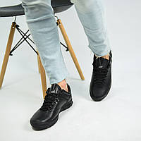Кроссовки Cuddos низкие мужские кожаные 560152 черные