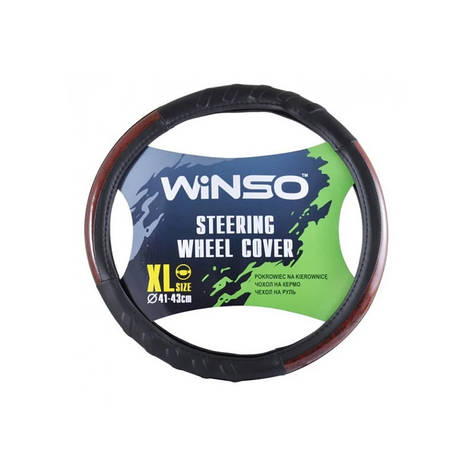 Чохол на кермо Winso XL 41-43 Ø екокожа | Автомобільні чохли на кермо, фото 1