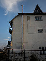 Монтаж димоходів внутрішніх і зовнішніх, з нержавійки та сендвіч труб