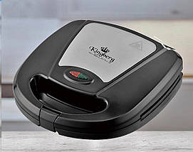 Сендвічниця Kingberg 4 в 1 тостер гриль вафельниця горішниця KB 2047, фото 4