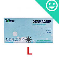 Рукавички Дермагрип, нітрилові, щільні, розмір L, Dermagrip Nitrile Examenation Gloves (100 шт)