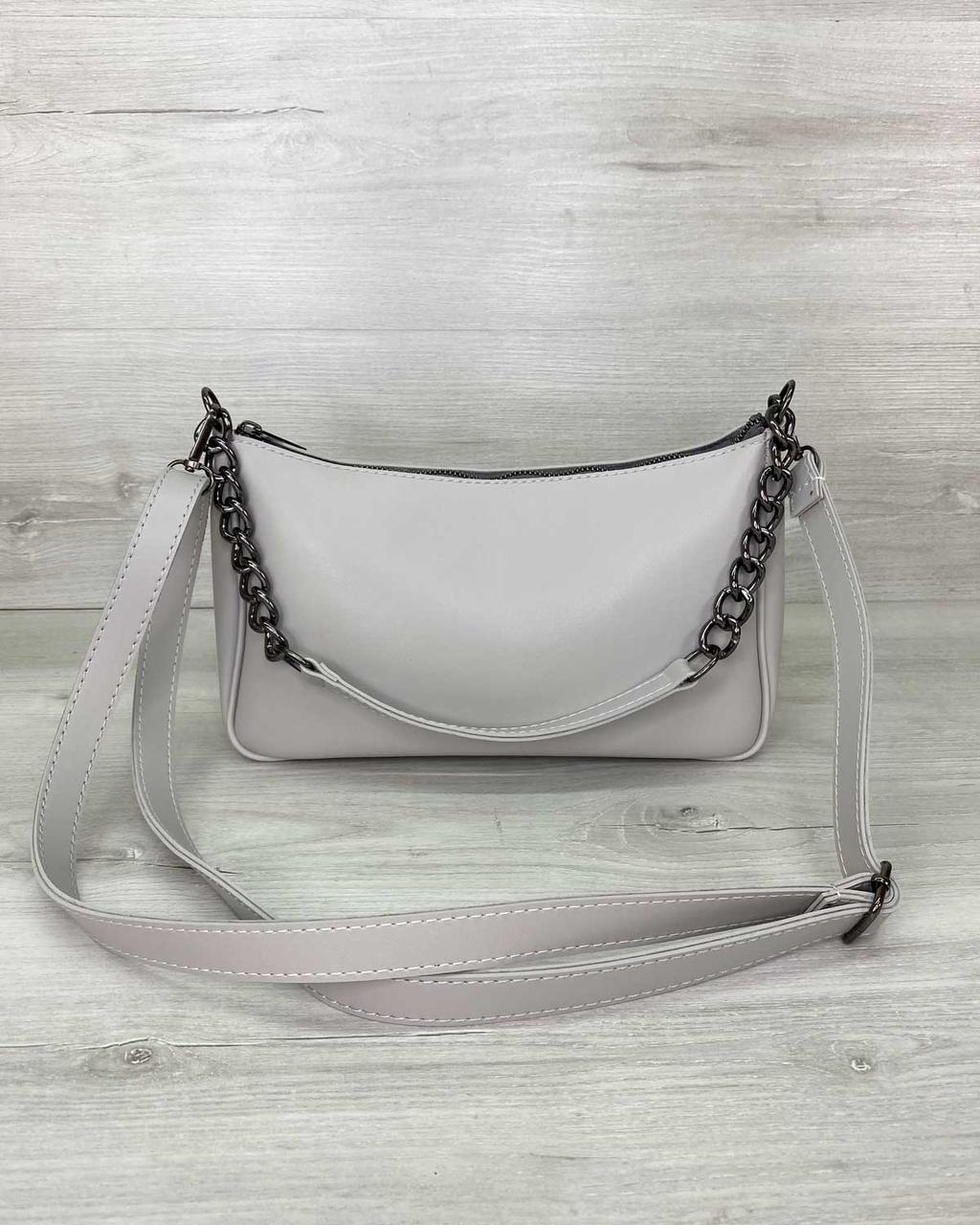 Жіноча сумка «Луна» сіра