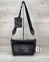 Женская сумка «Салли» комплект 3 в 1 черная