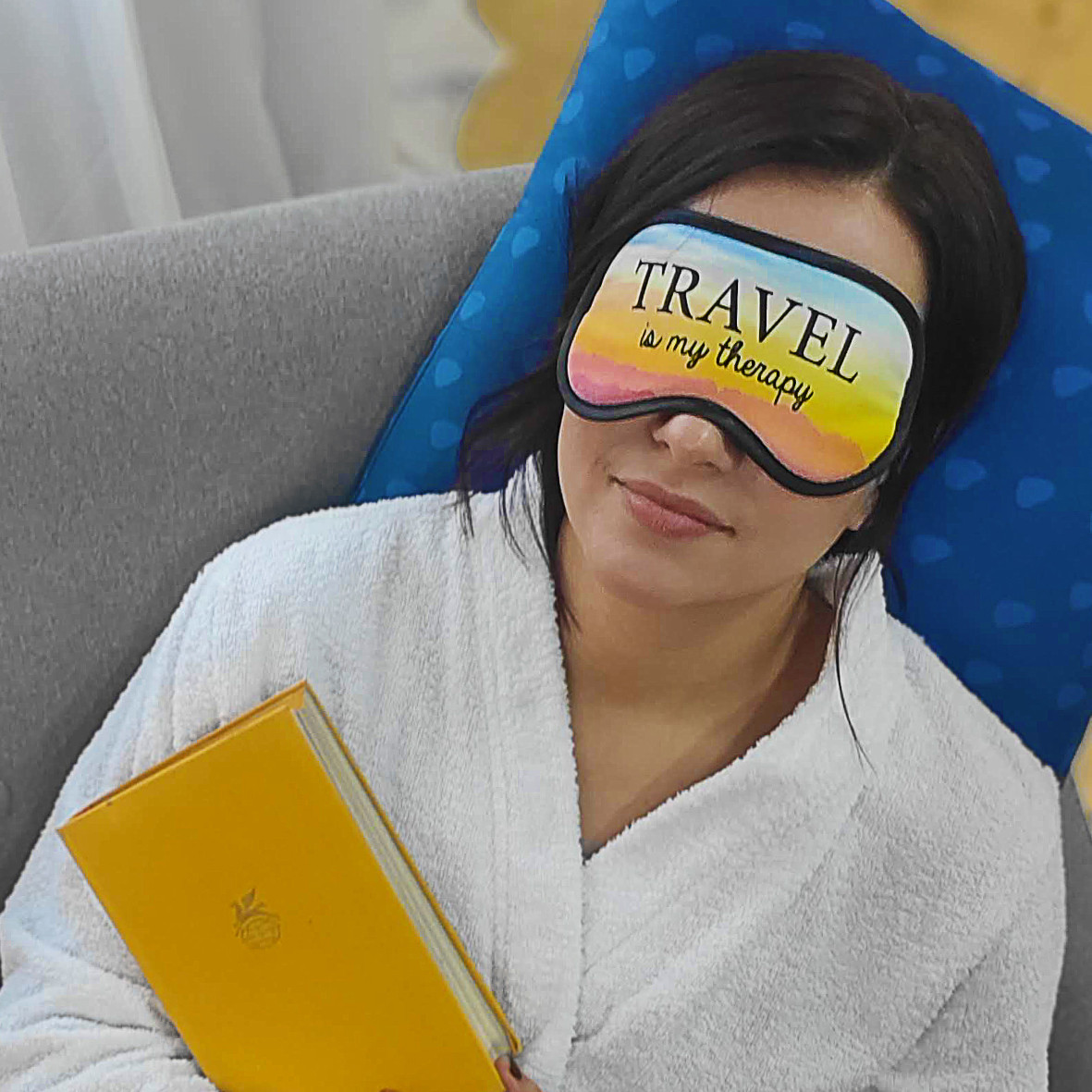 Маска для сну Travel is my therapy