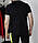 Чорна футболка в стилі Jordan x Nike логотип принт, фото 4