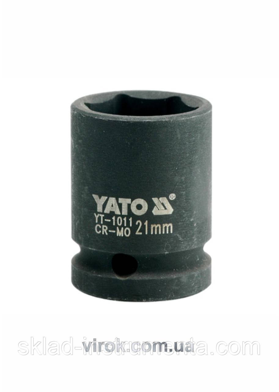 Головка торцеві ударна шестигранна YATO 1/2" М21 х 39 мм