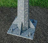 Опора вуличного освітлення сталева оцинкована кругла конічна 5 м/4мм, фото 4