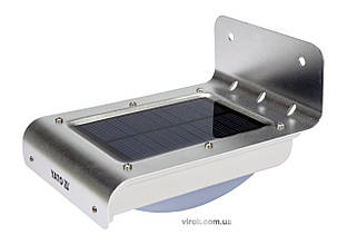 Світильник вуличний YATO сонячний акумулятор.-3.7 В 900мАг з датчиком руху-3 м світл. P=120 lm