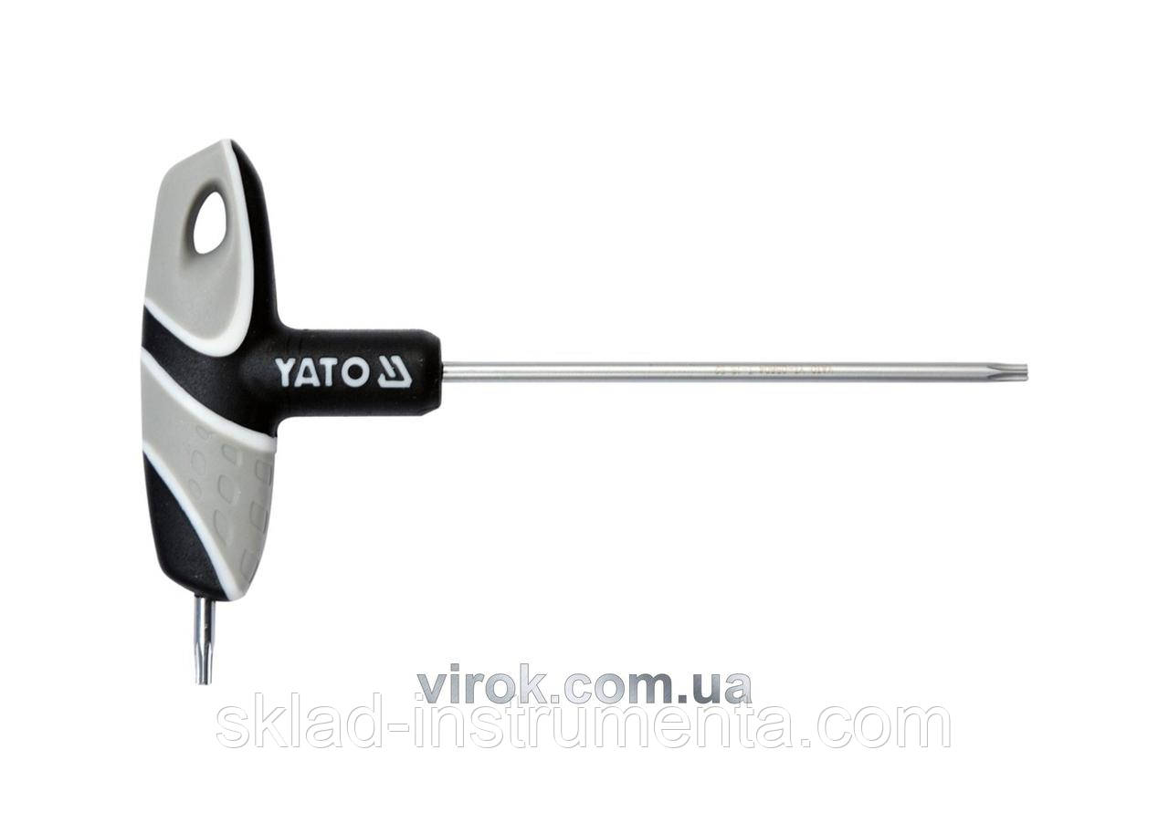 Ключ Torx Т-подібний YATO Т15 х 100 мм, фото 1